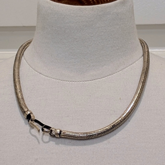 Beckwoman Jewelry - NWT Beckwoman 18" Oxidized Super Chunky Snake Chain Necklace with Hook Clasp
